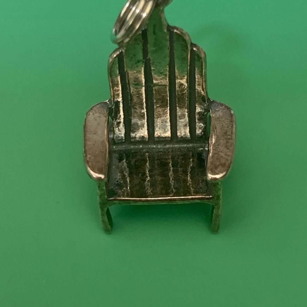 .925 Adirondack Chair Sterling Silver Jewelry Charm #beach #garden